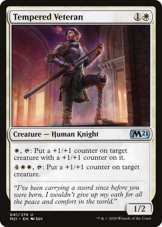 Tempered Veteran (M21-041) (Foil)