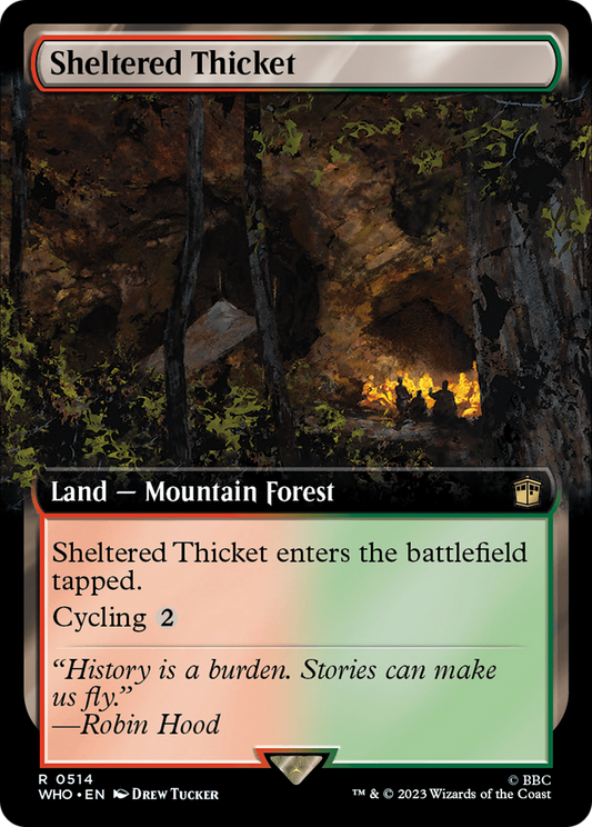 Sheltered Thicket (WHO-514) (Extended Art) (Foil)