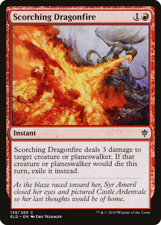 Scorching Dragonfire (ELD-139) (Foil)