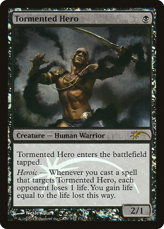 Tormented Hero (FNM-005) (Foil)