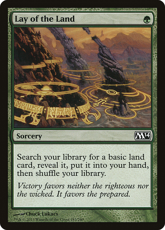 Lay of the Land (M14-183)