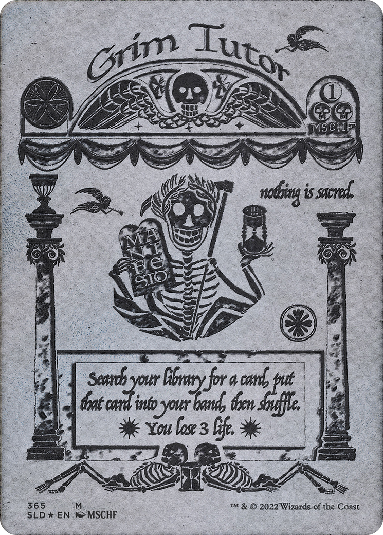 Grim Tutor (SLD-365) (Borderless) (Foil)