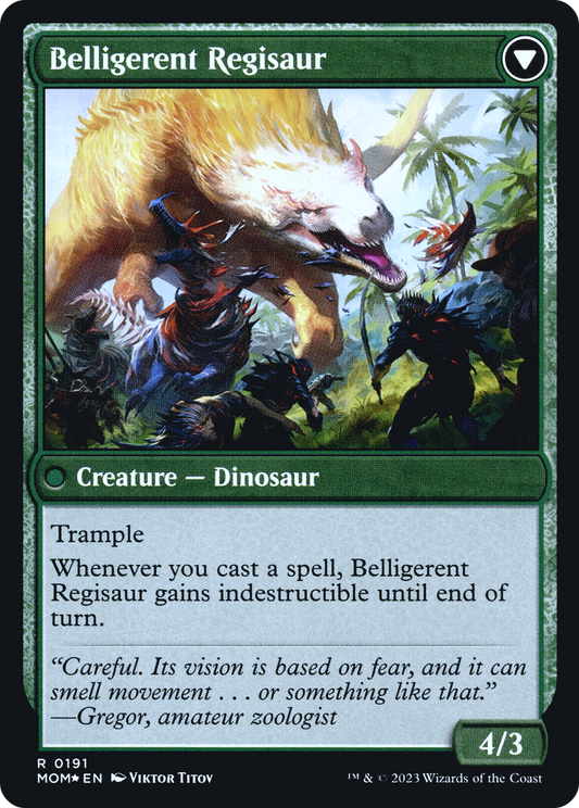 Invasion of Ixalan // Belligerent Regisaur (PRE-191S) (Foil)