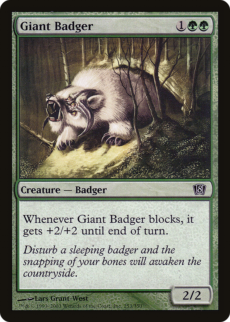 Giant Badger (8ED-253★) (Foil)
