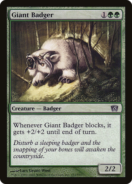 Giant Badger (8ED-253★) (Foil)