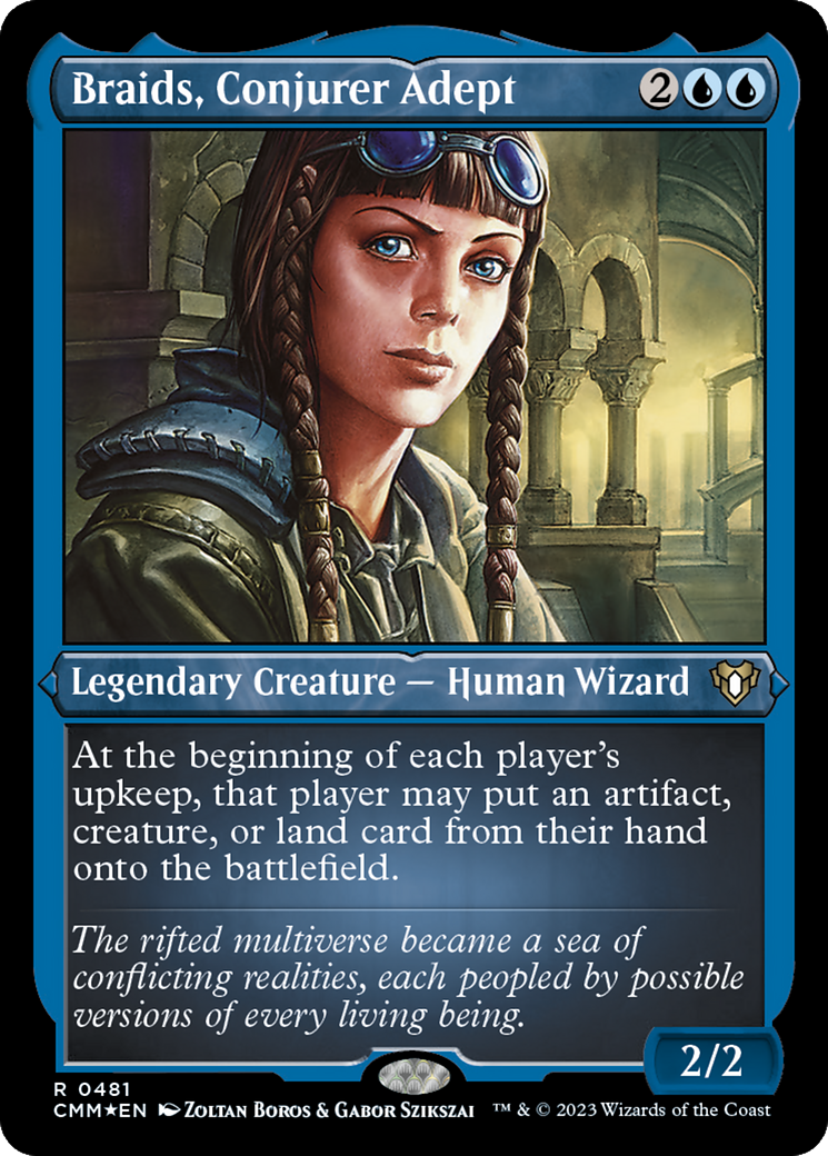 Braids, Conjurer Adept (CMM-481) (Etched Foil)