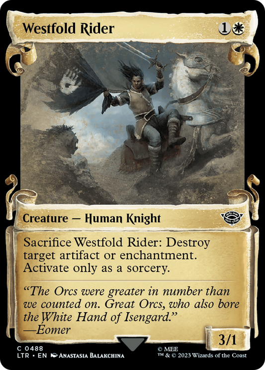 Westfold Rider (LTR-488) (Showcase) (Scroll) (Foil)