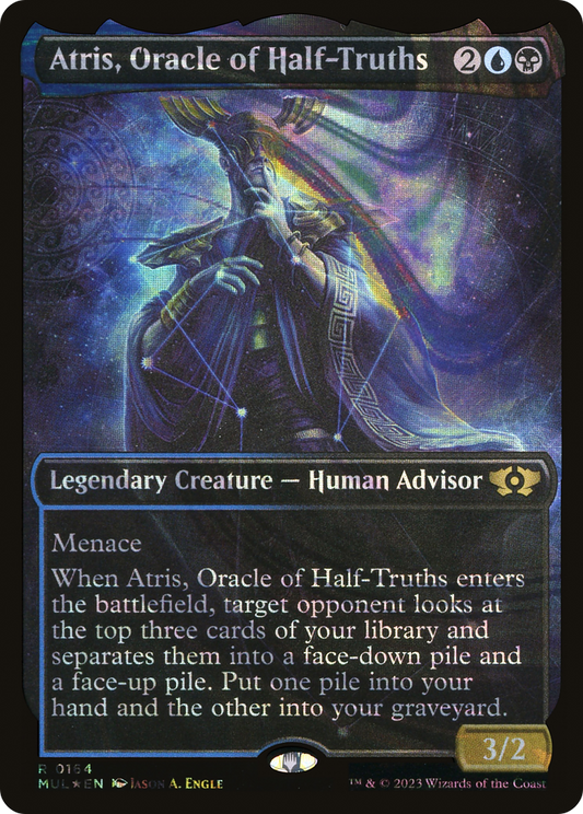 Atris, Oracle of Half-Truths (MUL-164) (Showcase) (Halo Foil)