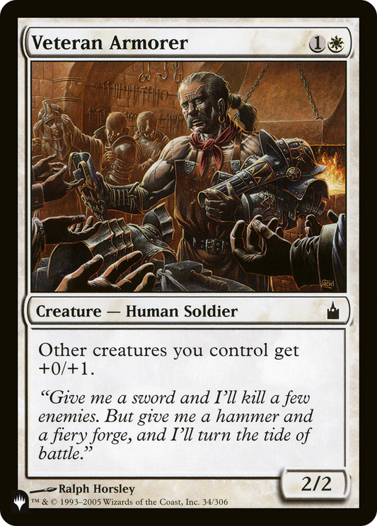 Veteran Armorer (LIST-RAV-34)