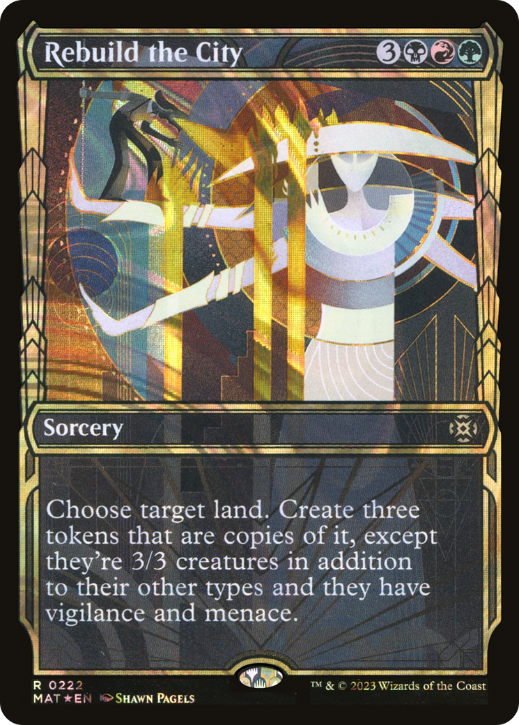 Rebuild the City (MAT-222) (Showcase) (Halo) (Foil)