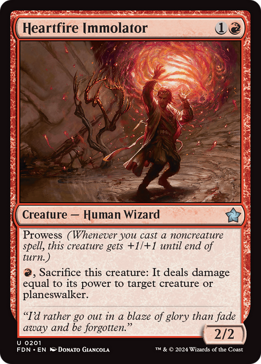 Heartfire Immolator (FDN-201) (Foil)