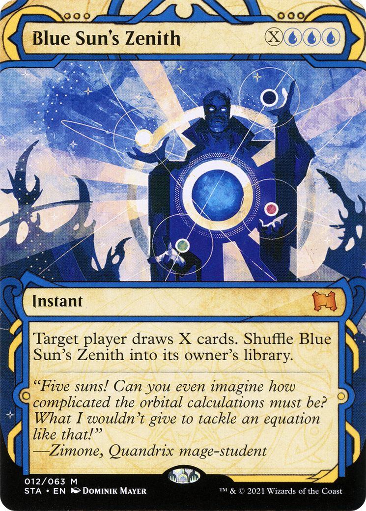 Blue Sun's Zenith (STA-012) (Showcase) (Borderless) (Foil)