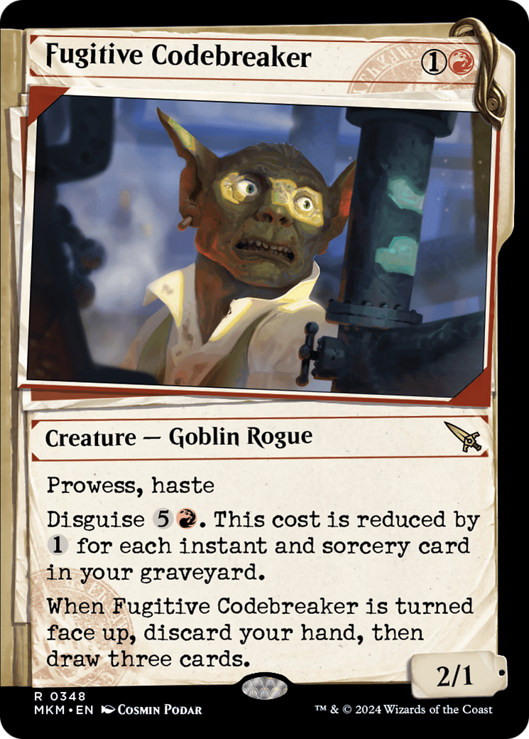 Fugitive Codebreaker (MKM-348) (Showcase) (Foil)