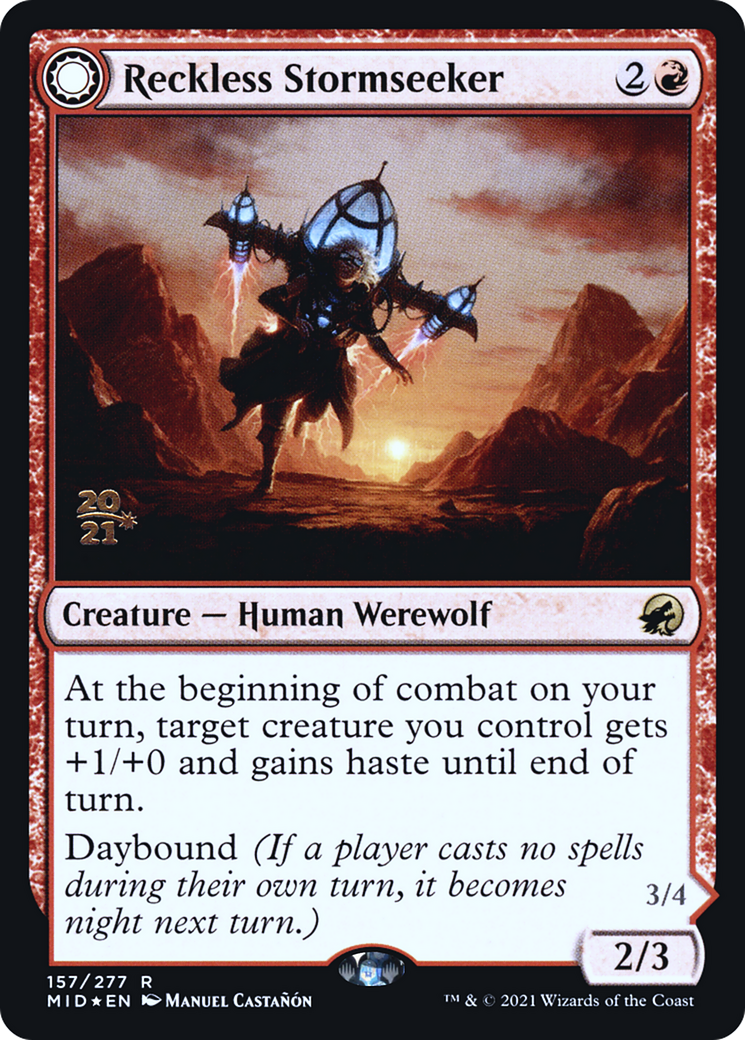 Reckless Stormseeker // Storm-Charged Slasher (PRE-157S) (Foil)
