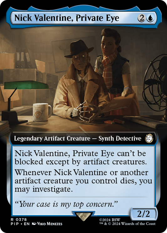 Nick Valentine, Private Eye (PIP-378) (Extended Art) (Foil)