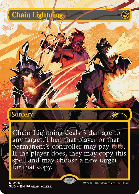 Chain Lightning (SLD-2052) (Borderless) (Raised Foil)