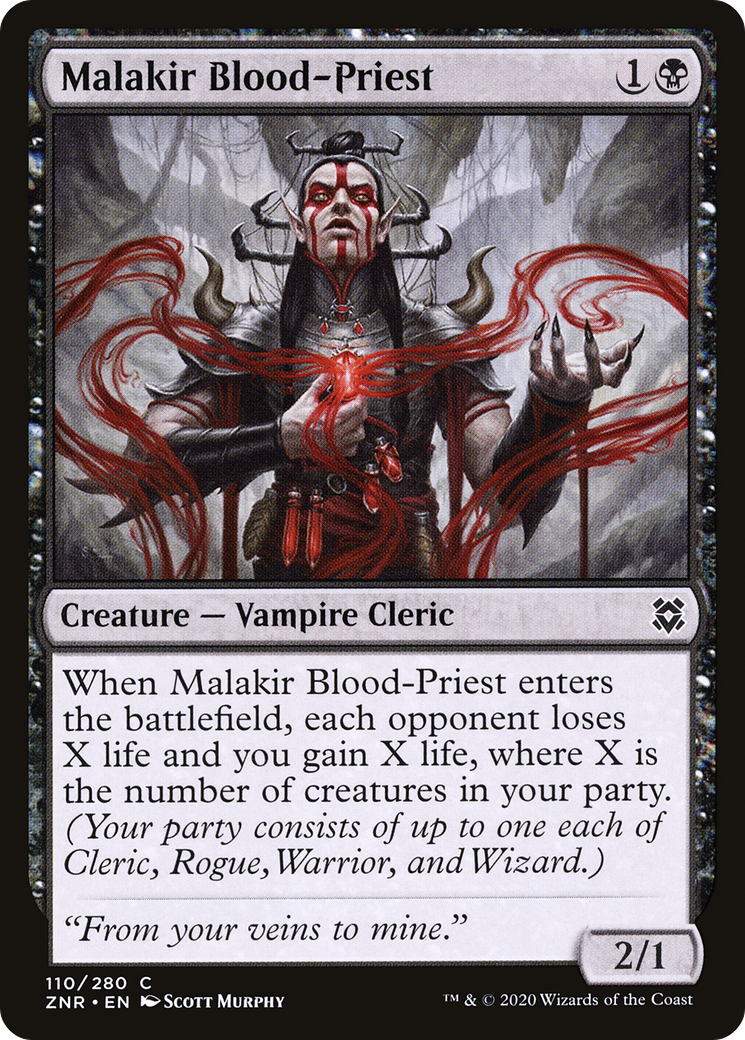 Malakir Blood-Priest (ZNR-110) (Foil)