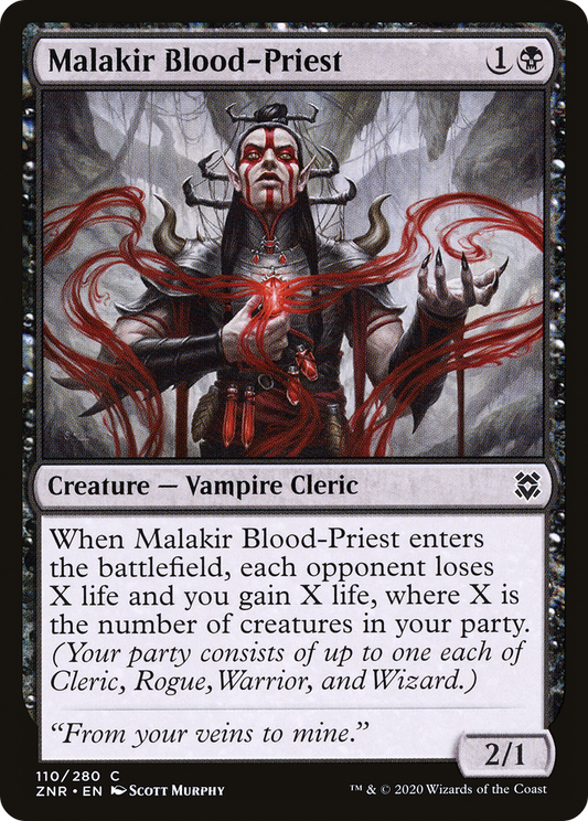 Malakir Blood-Priest (ZNR-110) (Foil)