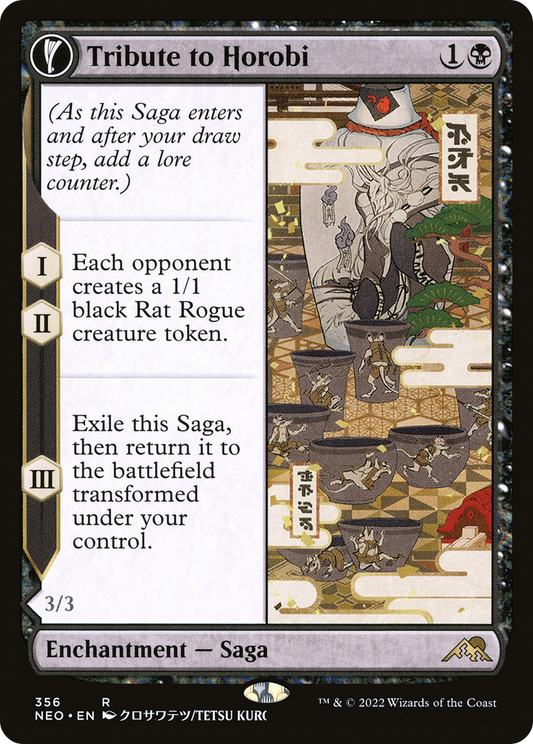 Tribute to Horobi // Echo of Death's Wail (NEO-356) (Showcase) (Foil)
