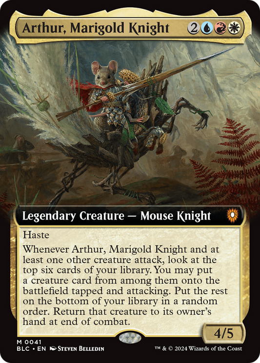 Arthur, Marigold Knight (BLC-041) (Extended Art) (Foil)