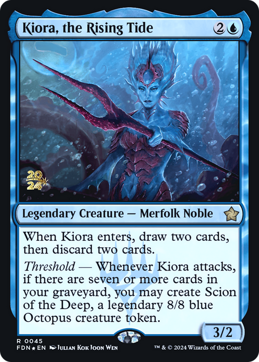 Kiora, the Rising Tide (PRE-45S) (Foil)