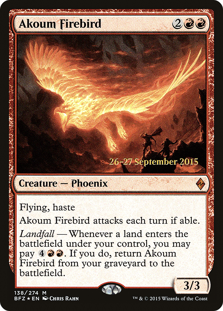 Akoum Firebird (PRE-138S) (Foil)