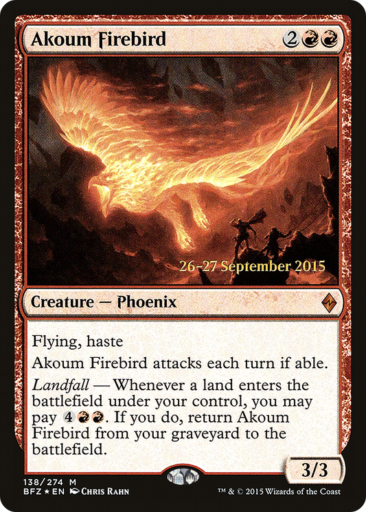 Akoum Firebird (PRE-138S) (Foil)