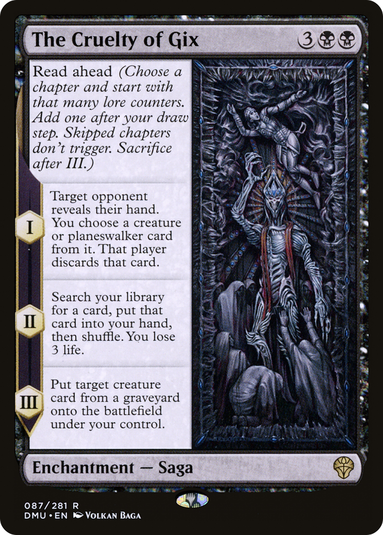 The Cruelty of Gix (DMU-087) (Foil)