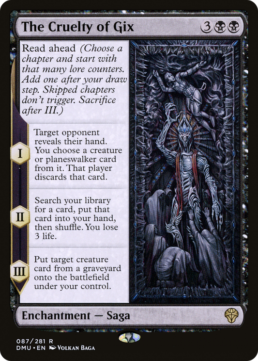 The Cruelty of Gix (DMU-087) (Foil)