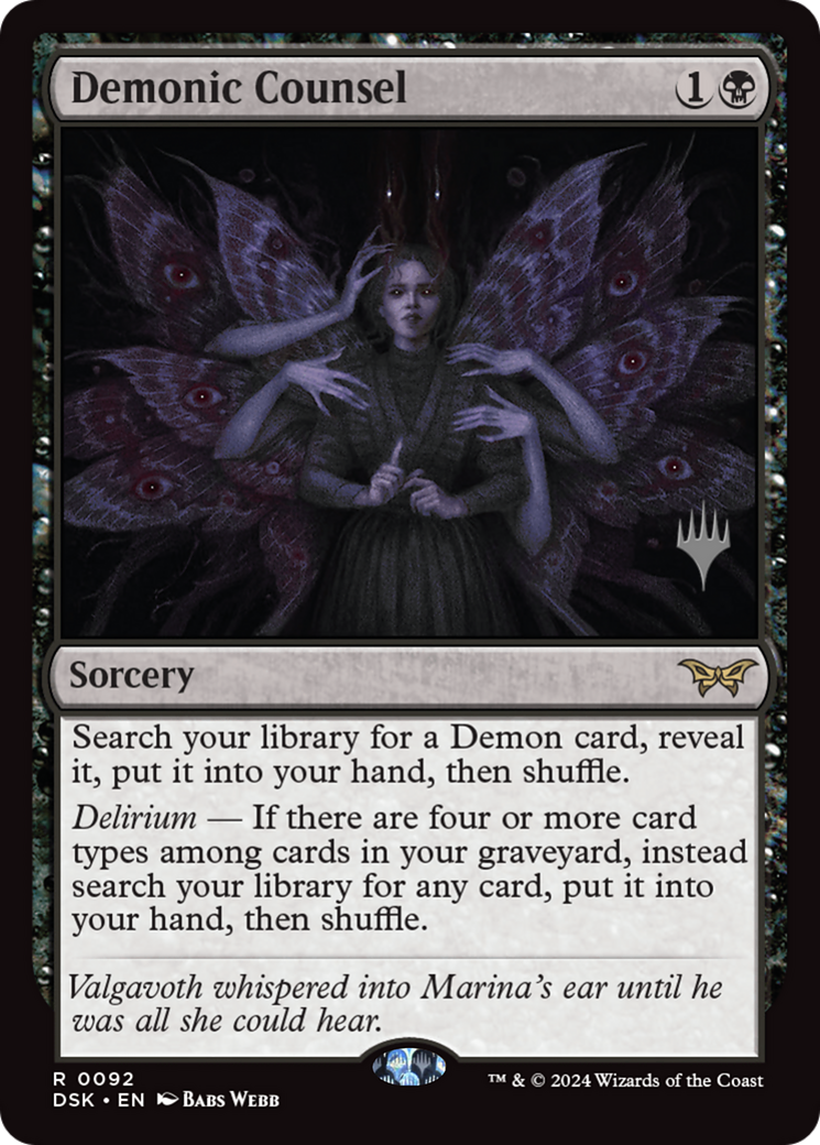 Demonic Counsel (PPDSK-92P) (Foil)