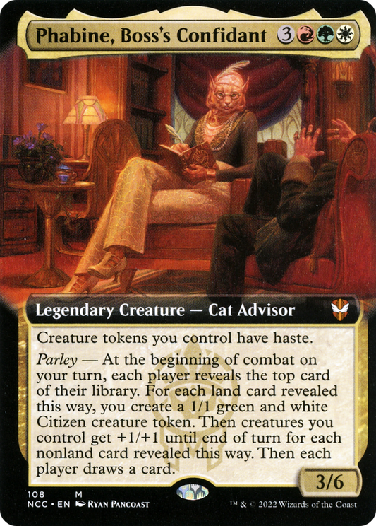 Phabine, Boss's Confidant (NCC-108) (Extended Art) (Foil)