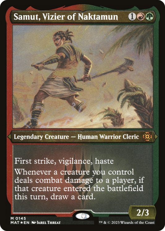 Samut, Vizier of Naktamun (MAT-145) (Etched Foil)