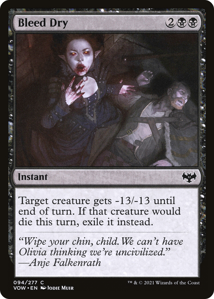 Bleed Dry (VOW-094) (Foil)