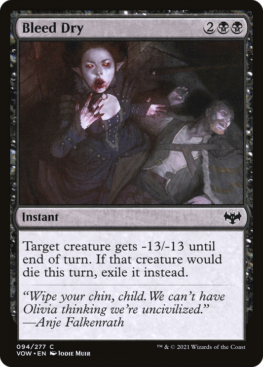 Bleed Dry (VOW-094) (Foil)