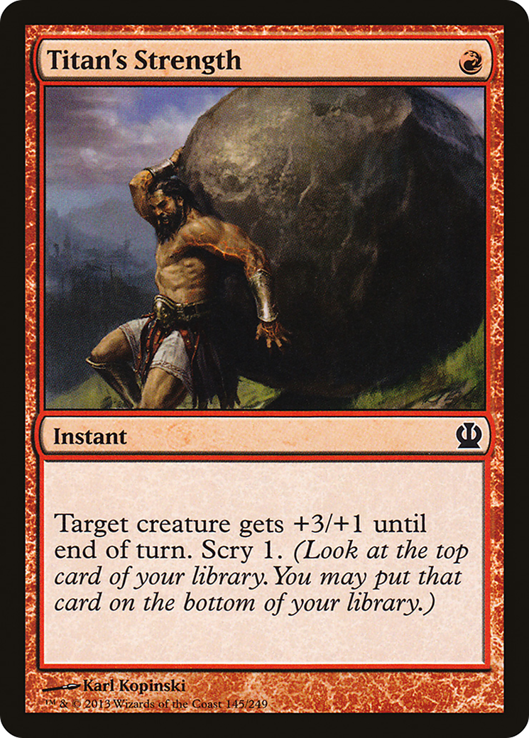 Titan's Strength (THS-145) (Foil)