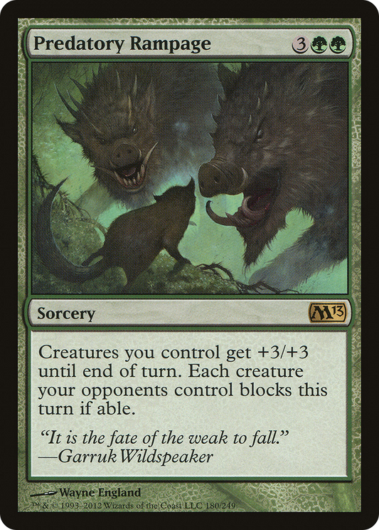 Predatory Rampage (M13-180)