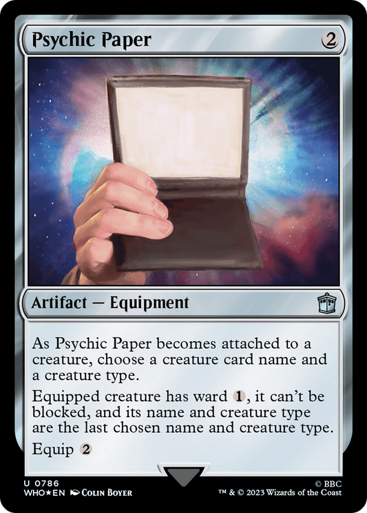 Psychic Paper (WHO-786) (Surge Foil)