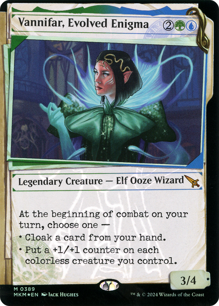 Vannifar, Evolved Enigma (MKM-389) (Showcase) (Invisible Ink) (Foil)