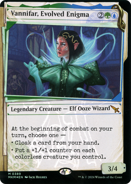 Vannifar, Evolved Enigma (MKM-389) (Showcase) (Invisible Ink) (Foil)