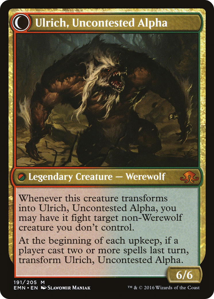 Ulrich of the Krallenhorde // Ulrich, Uncontested Alpha (EMN-191) (Foil)