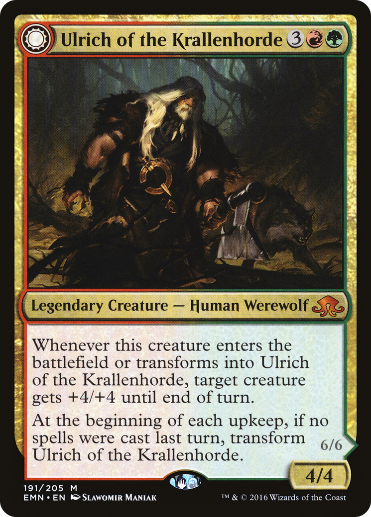 Ulrich of the Krallenhorde // Ulrich, Uncontested Alpha (EMN-191) (Foil)