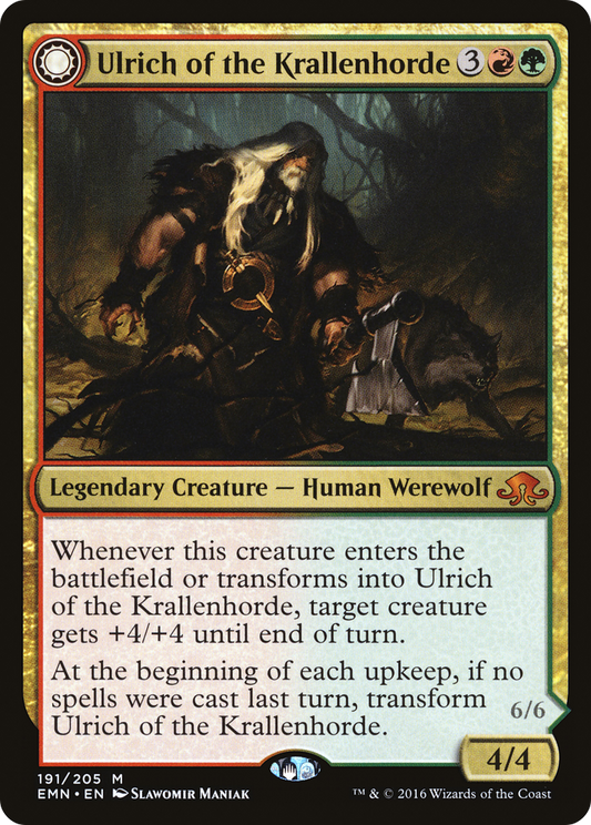 Ulrich of the Krallenhorde // Ulrich, Uncontested Alpha (EMN-191) (Foil)