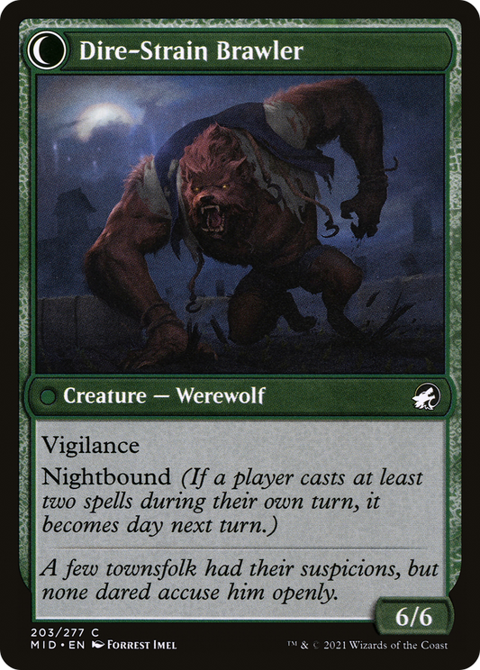 Tireless Hauler // Dire-Strain Brawler (MID-203) (Foil)