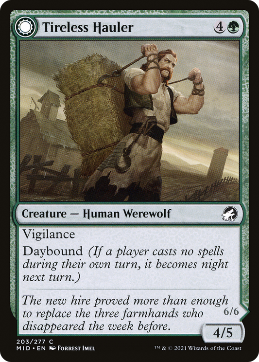 Tireless Hauler // Dire-Strain Brawler (MID-203) (Foil)