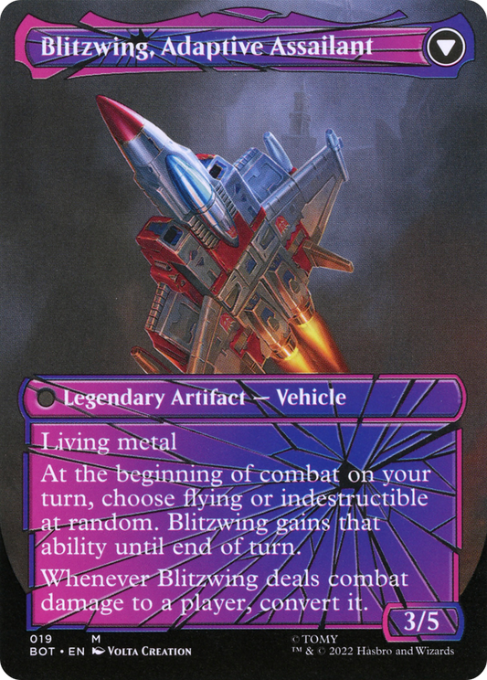Blitzwing, Cruel Tormentor // Blitzwing, Adaptive Assailant (BOT-019) (Shattered Glass) (Borderless)