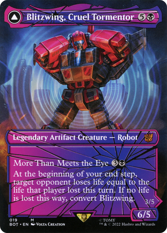 Blitzwing, Cruel Tormentor // Blitzwing, Adaptive Assailant (BOT-019) (Shattered Glass) (Borderless)