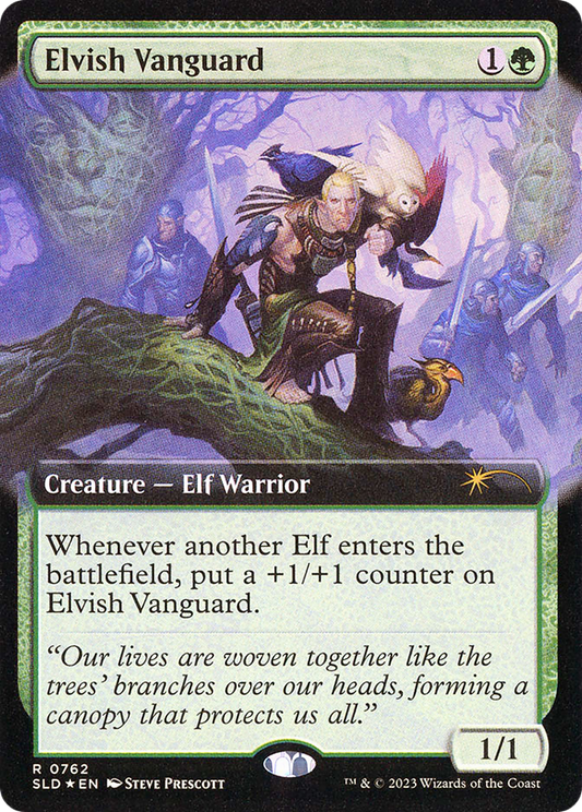 Elvish Vanguard (SLD-762) (Extended Art) (Foil)