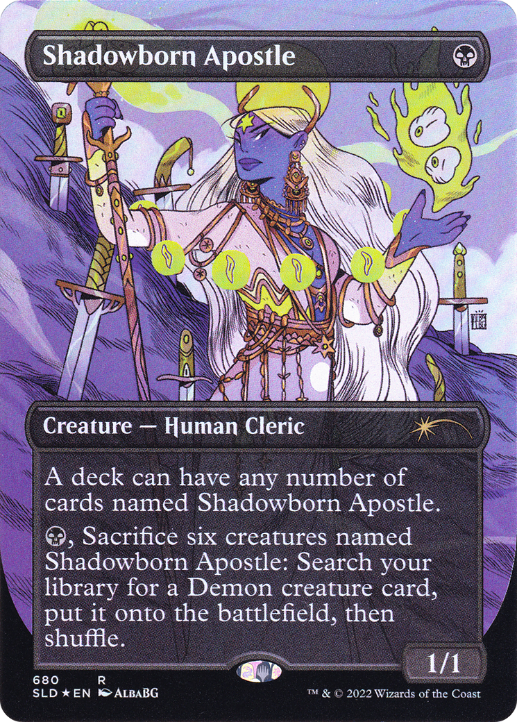 Shadowborn Apostle (SLD-680) (Full Art) (Borderless) (Foil)