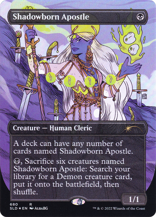 Shadowborn Apostle (SLD-680) (Full Art) (Borderless) (Foil)