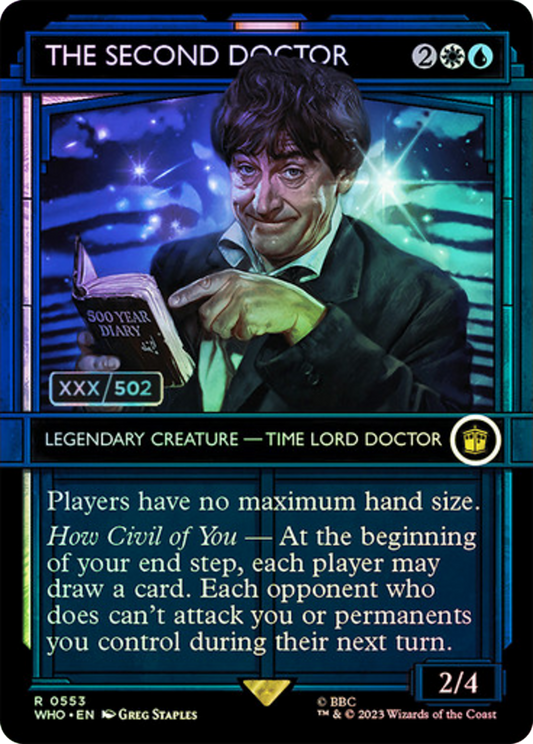 The Second Doctor (WHO-553Z) (Showcase) (Borderless) (Foil) (Serialized)